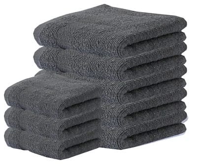 1-24 Premium 100% Egyptian Cotton Face Towels Flannels Wash Cloth Hanging Loop
