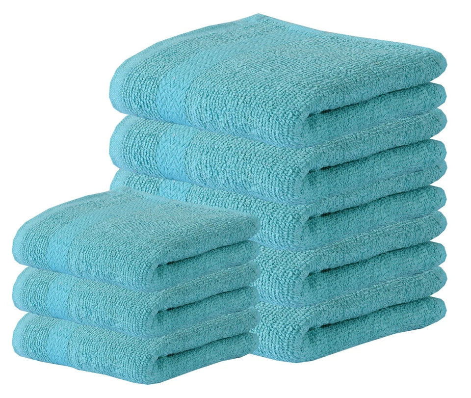 1-24 Premium 100% Egyptian Cotton Face Towels Flannels Wash Cloth Hanging Loop