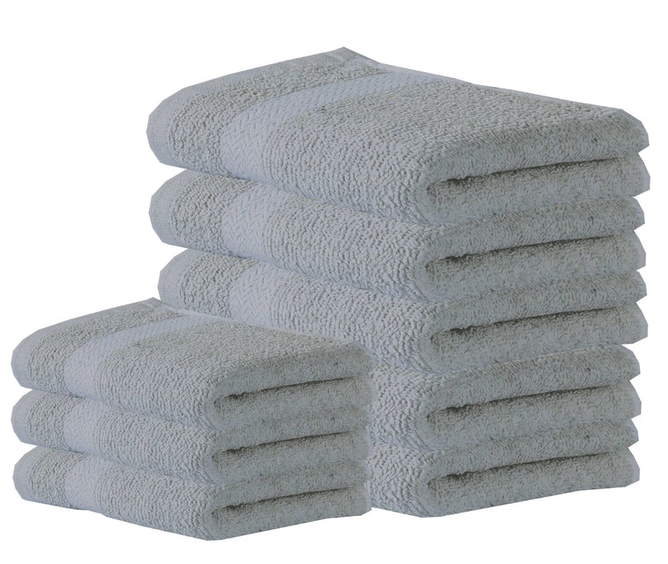 1-24 Premium 100% Egyptian Cotton Face Towels Flannels Wash Cloth Hanging Loop