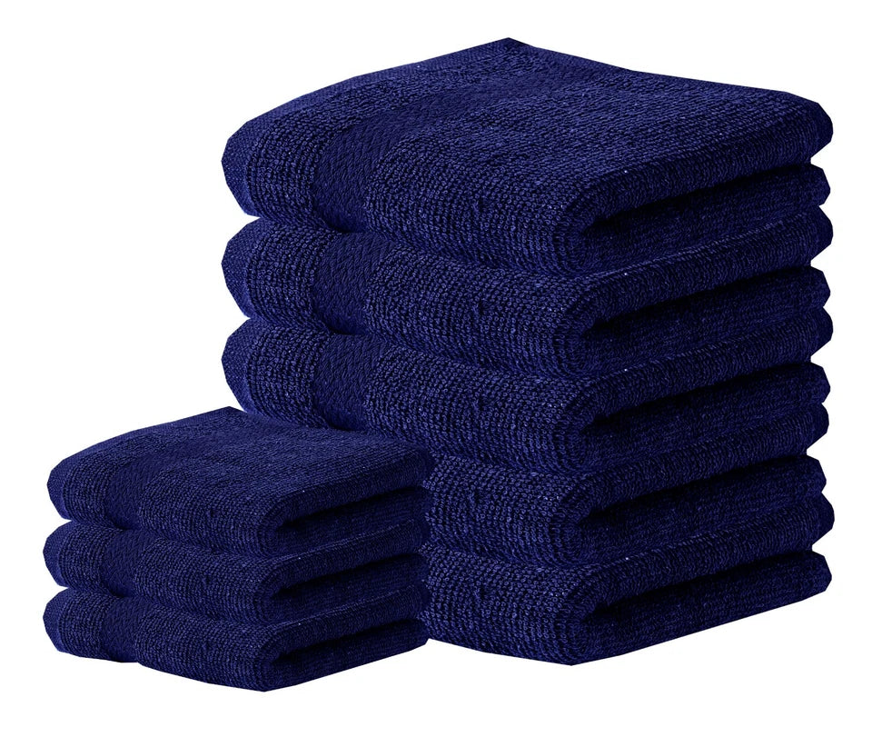 1-24 Premium 100% Egyptian Cotton Face Towels Flannels Wash Cloth Hanging Loop
