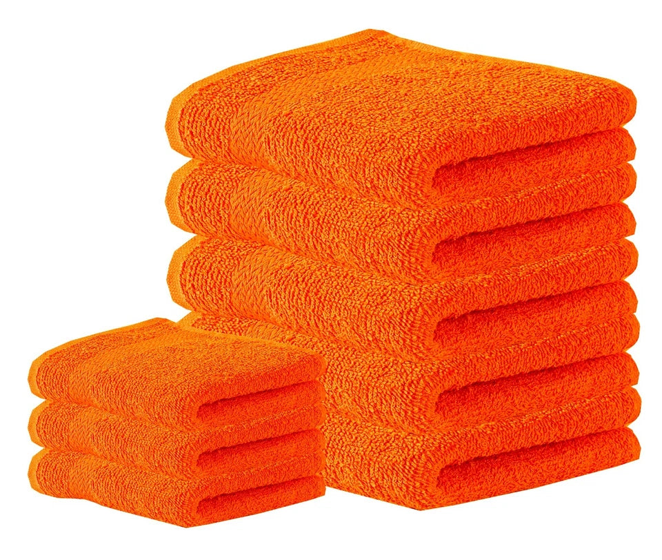 1-24 Premium 100% Egyptian Cotton Face Towels Flannels Wash Cloth Hanging Loop