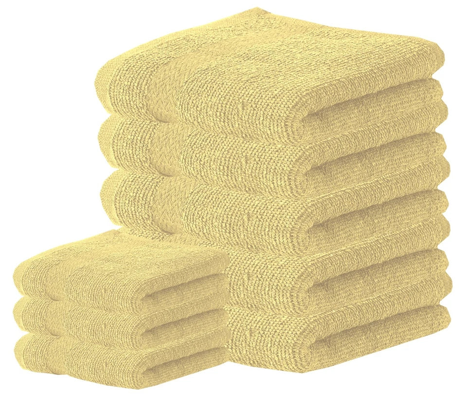 1-24 Premium 100% Egyptian Cotton Face Towels Flannels Wash Cloth Hanging Loop